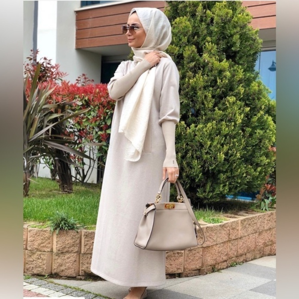 Tricot/ knotwear Invee Modest Dress Size 2 ( 8-12)  gold/sand